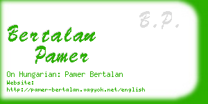 bertalan pamer business card